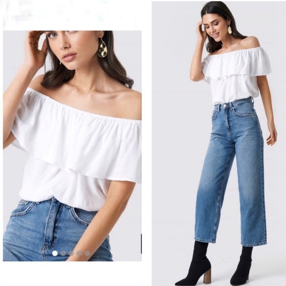 Urban Outfitters Tops - Off the shoulder white top